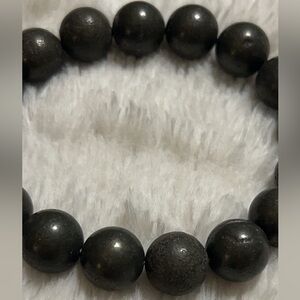 Black Beaded Bracelet